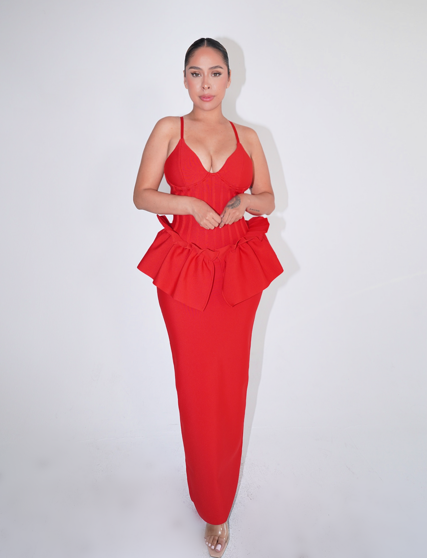 Diana Maxi Bandage Dress - Red