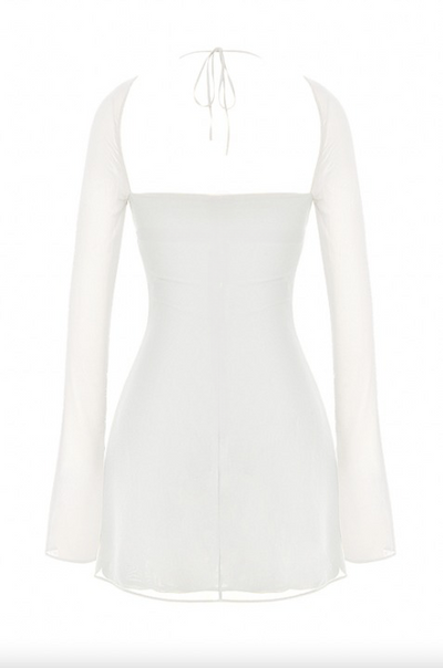 "Angel" Mini Dress - White - TOXIC ENVY BOUTIQUE 