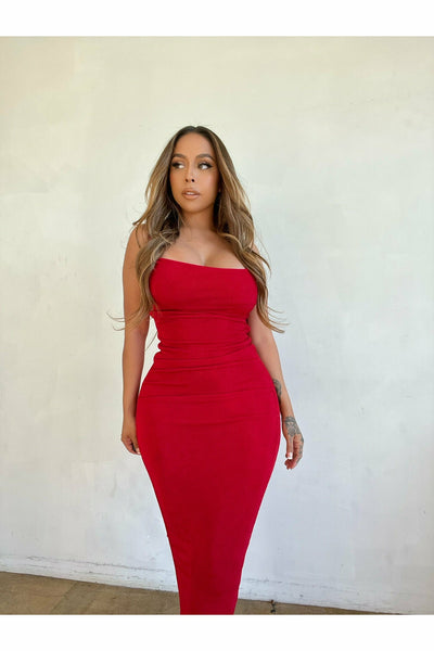 "WILLOW" SLINKY DRESS - RED - TOXIC ENVY BOUTIQUE 