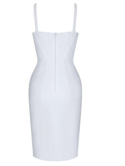 "ELIZA" BANDAGE DRESS - WHITE - TOXIC ENVY BOUTIQUE 