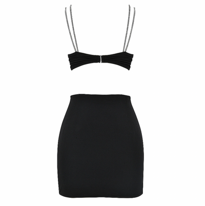 "London" Cut Out Mini Dress - Black - TOXIC ENVY BOUTIQUE 