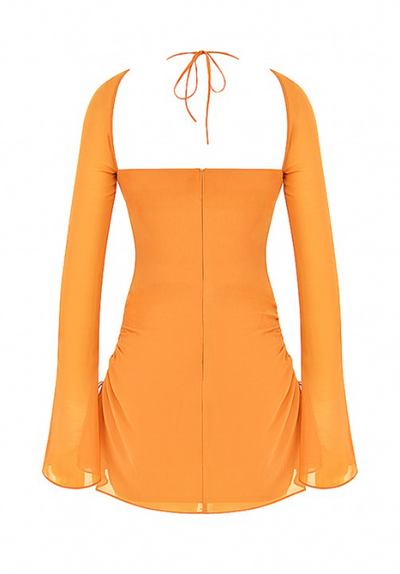 "Lexy" Mini Dress - Orange - TOXIC ENVY BOUTIQUE 