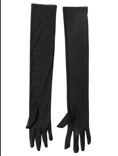 Black Mesh Long Gloves - TOXIC ENVY BOUTIQUE 
