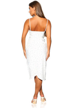 "LEANA" FLORAL DRESS - WHITE - TOXIC ENVY BOUTIQUE 